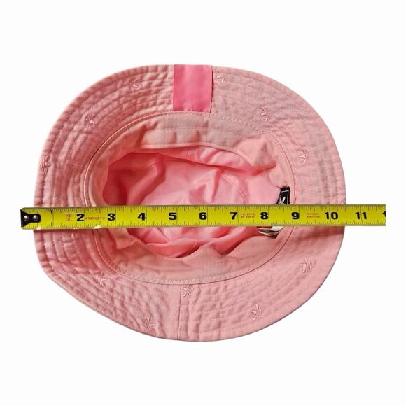 Adidas Originals Pink Bucket Hat Trefoil All Over Logo One Size - Picture 5 of 5